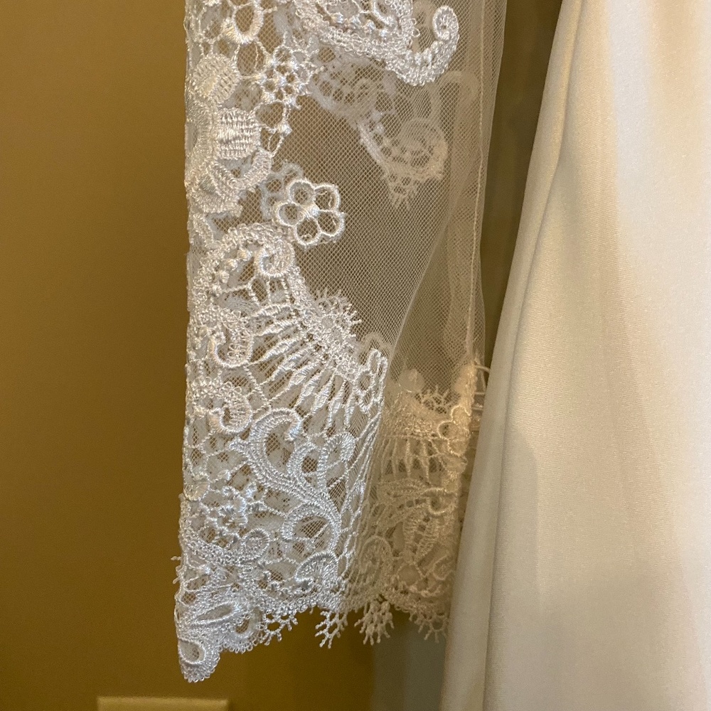Allure Romance Wedding White Lace Dress - Picture 6 of 16